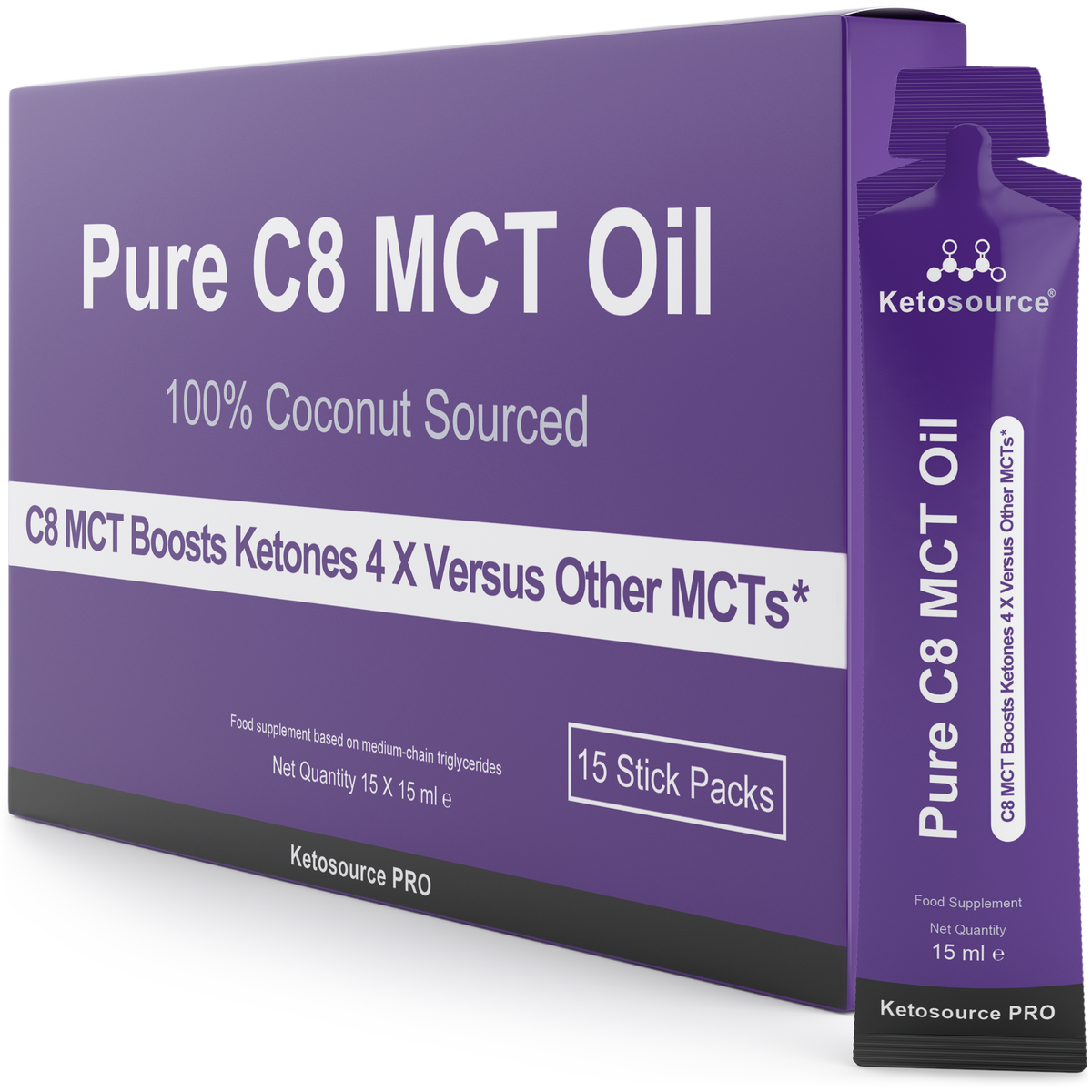 Ketosource Óleo MCT C8 Puro